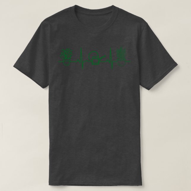 Gartenwasser kann heartbeat T-Shirt (Design vorne)
