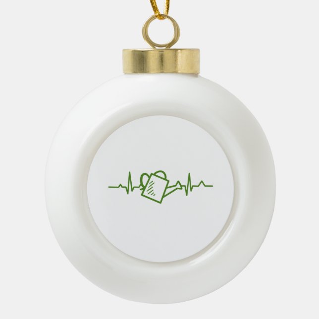 Gartenwasser Keramik Kugel-Ornament (Vorderseite)