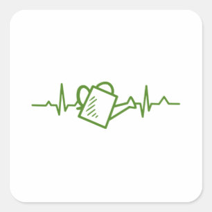 Gartenwasser Quadratischer Aufkleber