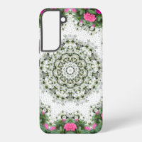 Gartenwasserspringbrunnen rosa Blumen Mandala-Desi