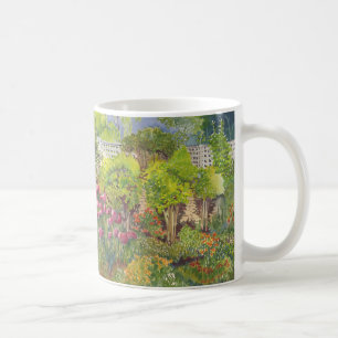 Gartenwatercolor-Tasse Janes Austens Kaffeetasse