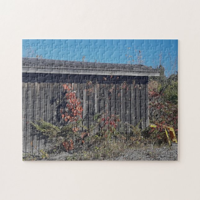 Gartenweg am Rand des Zuhauses Puzzle (Horizontal)