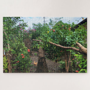 Gartenweg am Rand des Zuhauses Puzzle