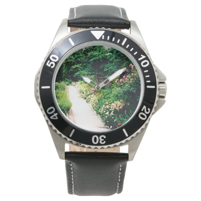 Gartenweg Armbanduhr (Vorderseite)