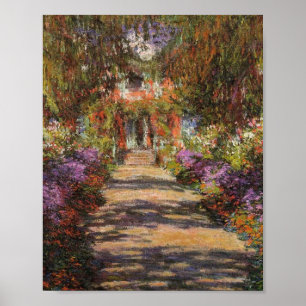 Gartenweg bei Giverny 1902 von Claude Monet Poster