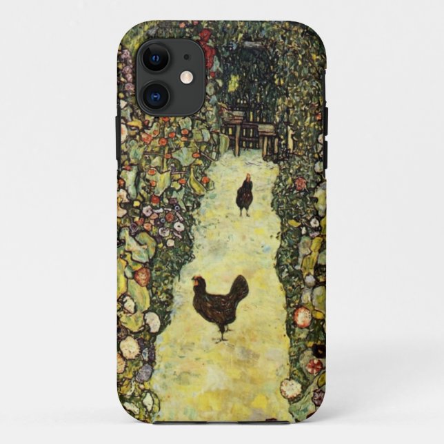 Gartenweg Gustav Klimt mit Hühnern Case-Mate iPhone Hülle (Rückseite)