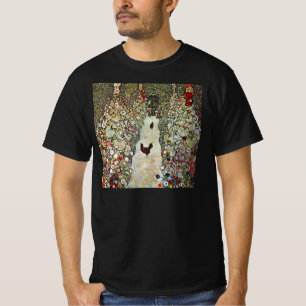 Gartenweg mit Hühnern, Gustav Klimt, Jugendstil T-Shirt