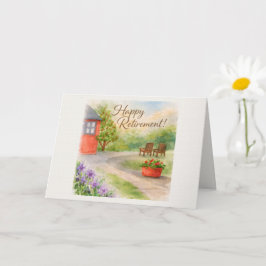 Gartenweg-Ruhestands-Karte | Luxuriöses Design Karte
