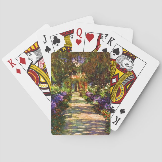 Gartenweg von Claude Monet Spielkarten (Rückseite)