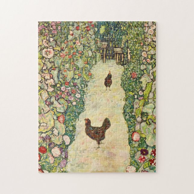 Gartenweg von Gustav Klimt Puzzle (Vertikal)
