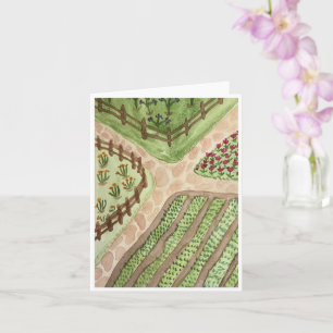 Gartenwege Grußkarte Karte