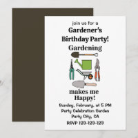 Gartenwerkzeuge Garten Gärtner Geburtstagsfeier