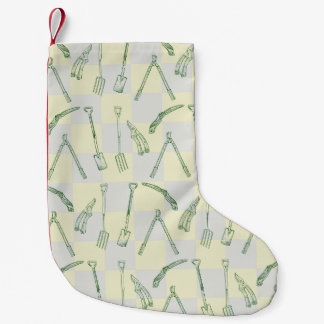 Gartenwerkzeuge Muster Kleiner Weihnachtsstrumpf