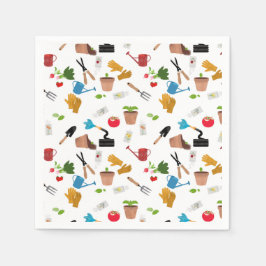 Gartenwerkzeuge Pflanze Gardener Kinderzimmer Must Serviette
