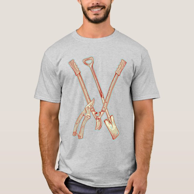 Gartenwerkzeuge T-Shirt (Vorderseite)