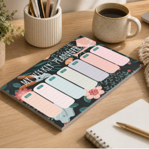 Gartenwochenplaner Notepad Notizblock