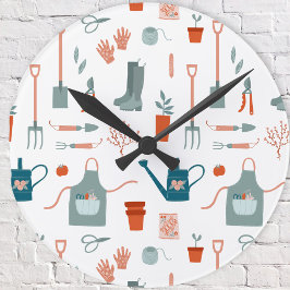 Gartenzeit Runde Wanduhr