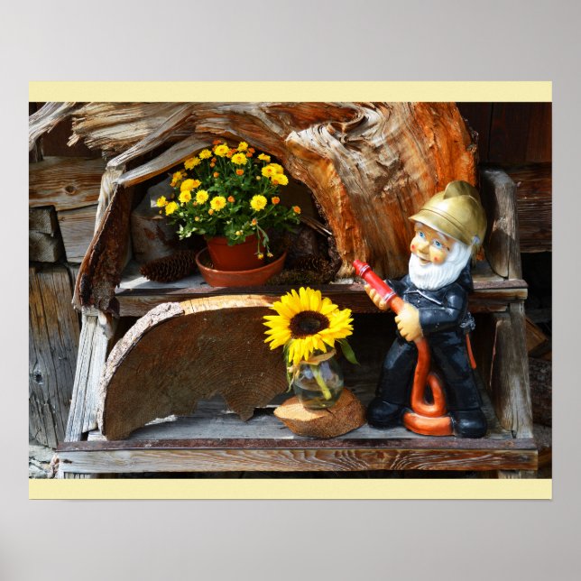 Gartenzwerg Poster (Vorne)