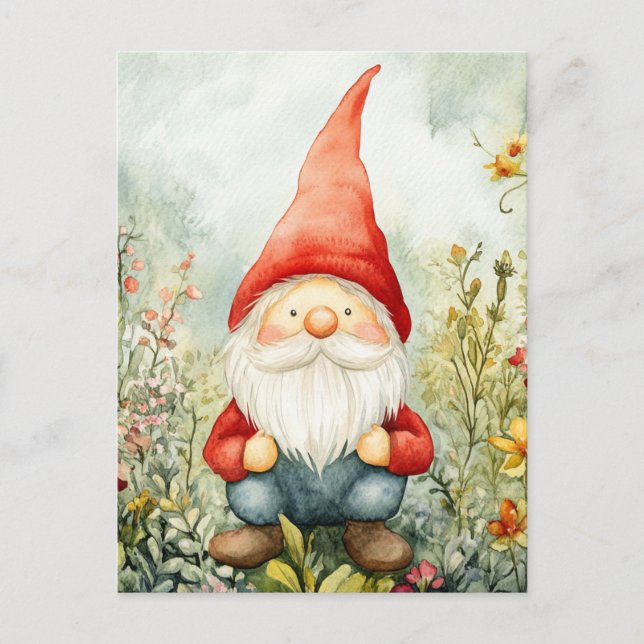 Gartenzwerg Postkarte (Vorderseite)