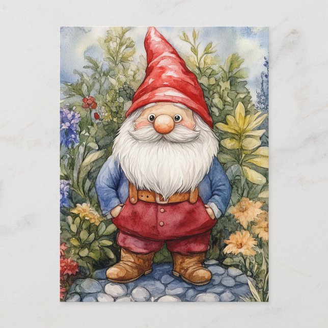 Gartenzwerg Postkarte (Vorderseite)