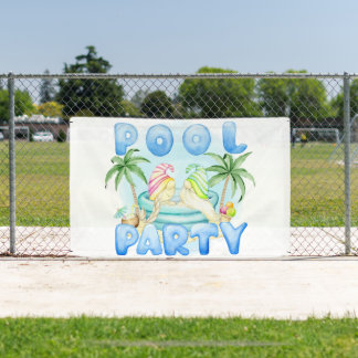 Gartenzwerge Poolparty Banner