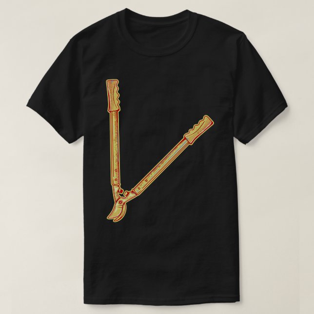 Gärtner Astschere T-Shirt (Design vorne)