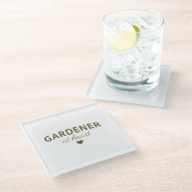 GÄRTNER AUS LEIDENSCHAFT - Dunkelgrüner Text auf G