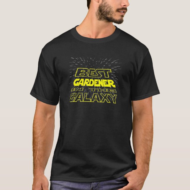 Gärtner  Cool Galaxy Job T-Shirt (Vorderseite)