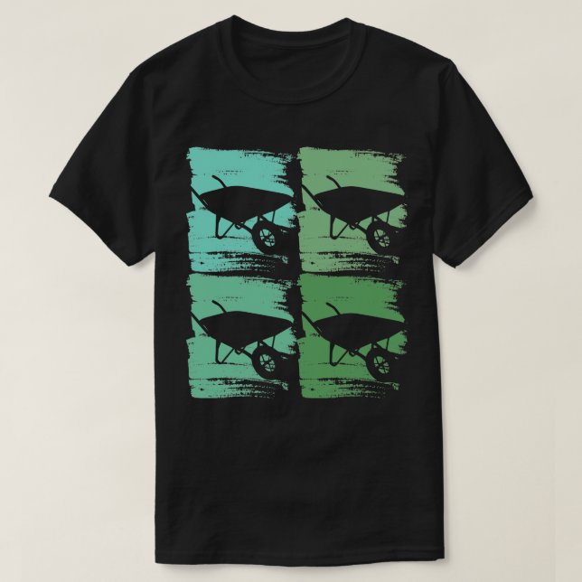 Gärtner der Schubkarre 2 T-Shirt (Design vorne)