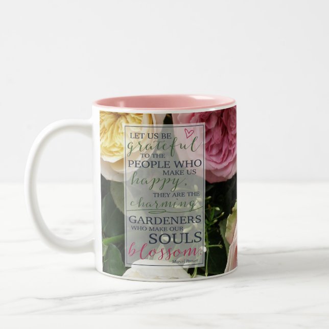 Gärtner des Souls | Probeangebot mit Rose Zweifarbige Tasse (Links)