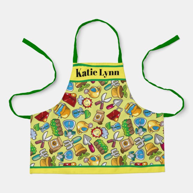 Gärtner ernten, was sie Kinderversion-Schürze säen Schürze (Vorderseite)
