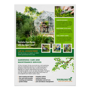 Gärtner, Gartencenter, Rasenpflege - Glossy Poster