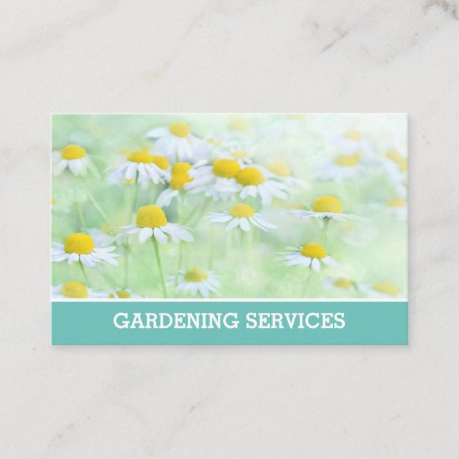 Gärtner & Gartendienstleistungen Calling Card. Visitenkarte (Vorderseite)