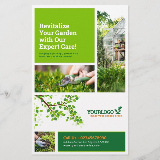 Gärtner, Gartendienstleistungen, Laichpflege DL Fl Flyer (Vorne)