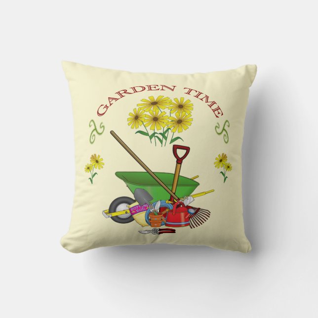 Gärtner, Gartenzeit, Gartenkissen Kissen (Vorderseite)