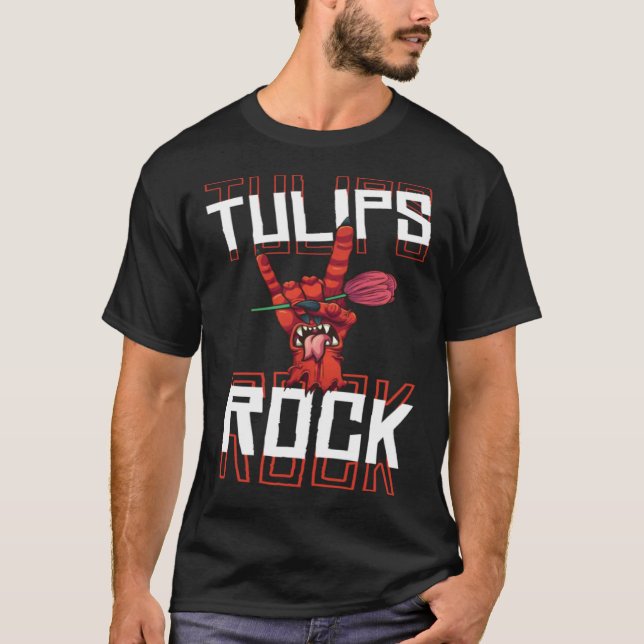 Gärtner Hand  Garten Tulpe Gärtnerei T-Shirt (Vorderseite)