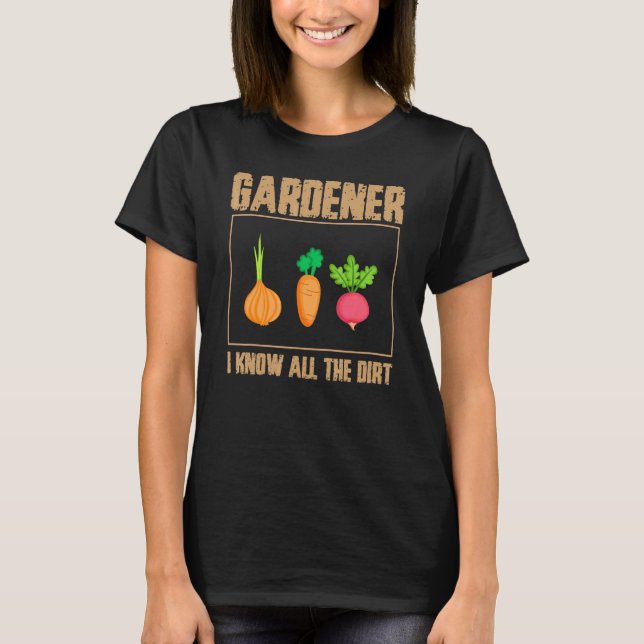 Gärtner ich kenne all den Dreck  Gärtner Landschaf T-Shirt (Vorderseite)