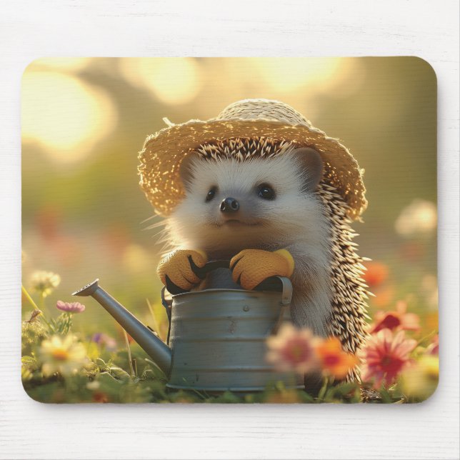 Gärtner in einer Blume Mousepad (Vorne)