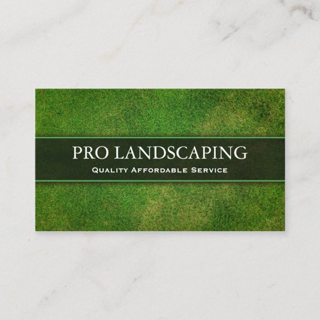 Gärtner / Landscaping Business Card Visitenkarte (Vorderseite)