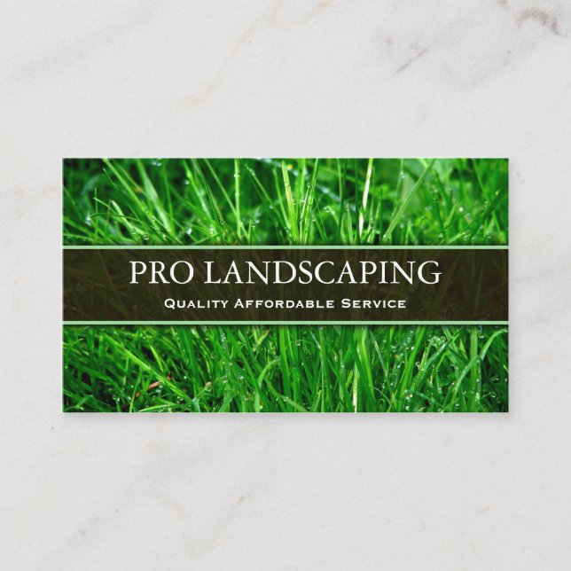 Gärtner / Landscaping Business Card Visitenkarte (Vorderseite)