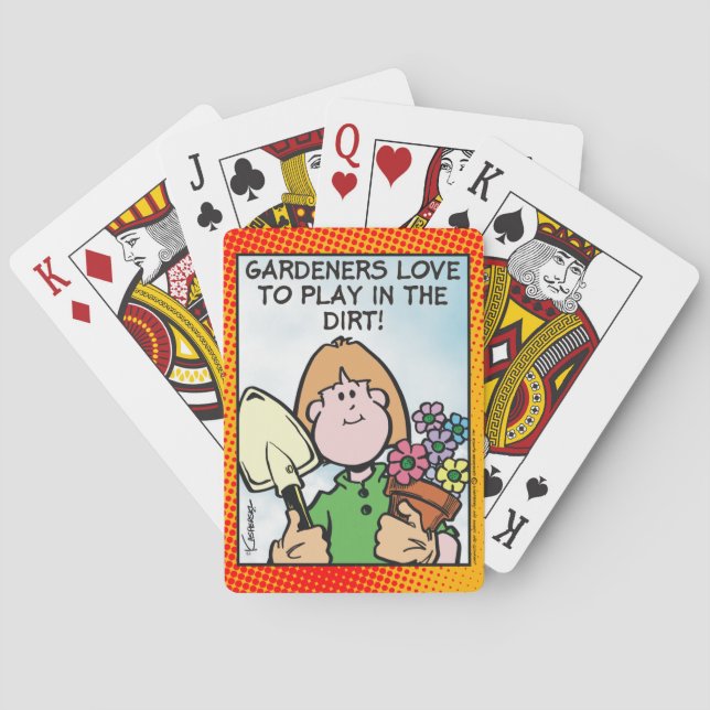 Gärtner lieben es, zu... spielkarten (Rückseite)