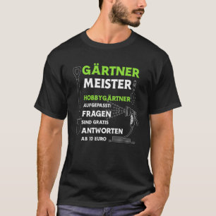 Gärtner Master Garden Master Hobby Gardener Watc T-Shirt