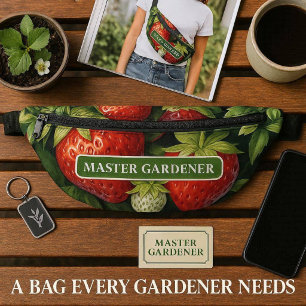 Gärtner-Meister Erdbeer-Druck  Bauchtasche