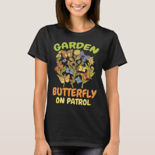 Gärtner Monarch Blumen Pflanzen Gärtnerei Schmett T-Shirt
