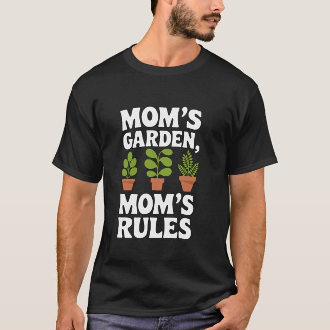 Gärtner-Mutter Gartenarbeit und grüner Daumen Pfla T-Shirt (Vorderseite)