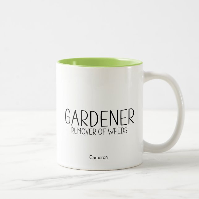Gärtner Remover von Unkraut humorvollen Funny Zweifarbige Tasse (Rechts)