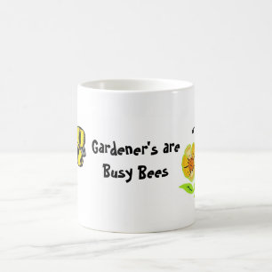 Gärtner sind beschäftigt Bienen Kaffeetasse