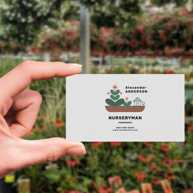 Gärtner Visitenkarte (Nurseryman Business Card)