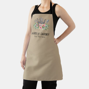 Gartnerei-Krone Boho-Chic-Wasserfarben-Werkzeuge B Schürze