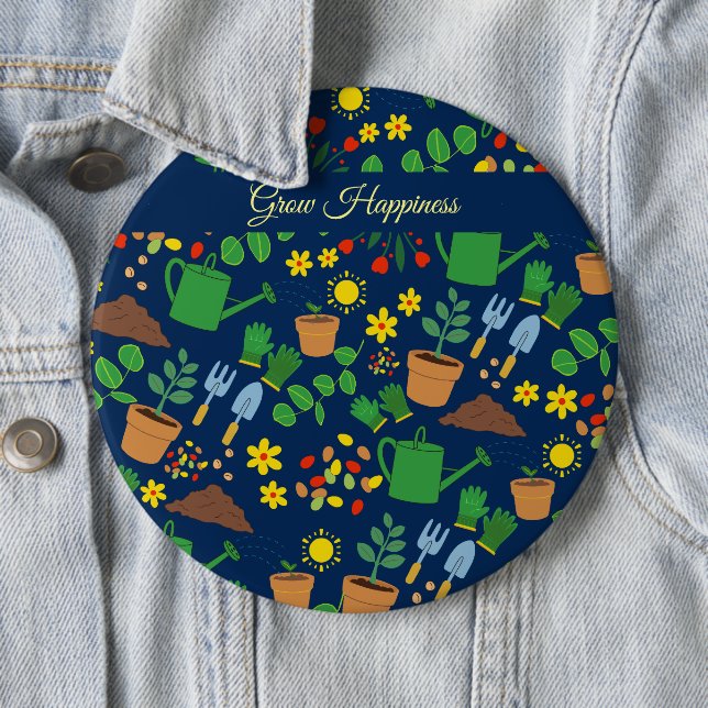 Gärtnerfreund Pflanze Liebhaber des Gartenbaus Button (Beispiel)